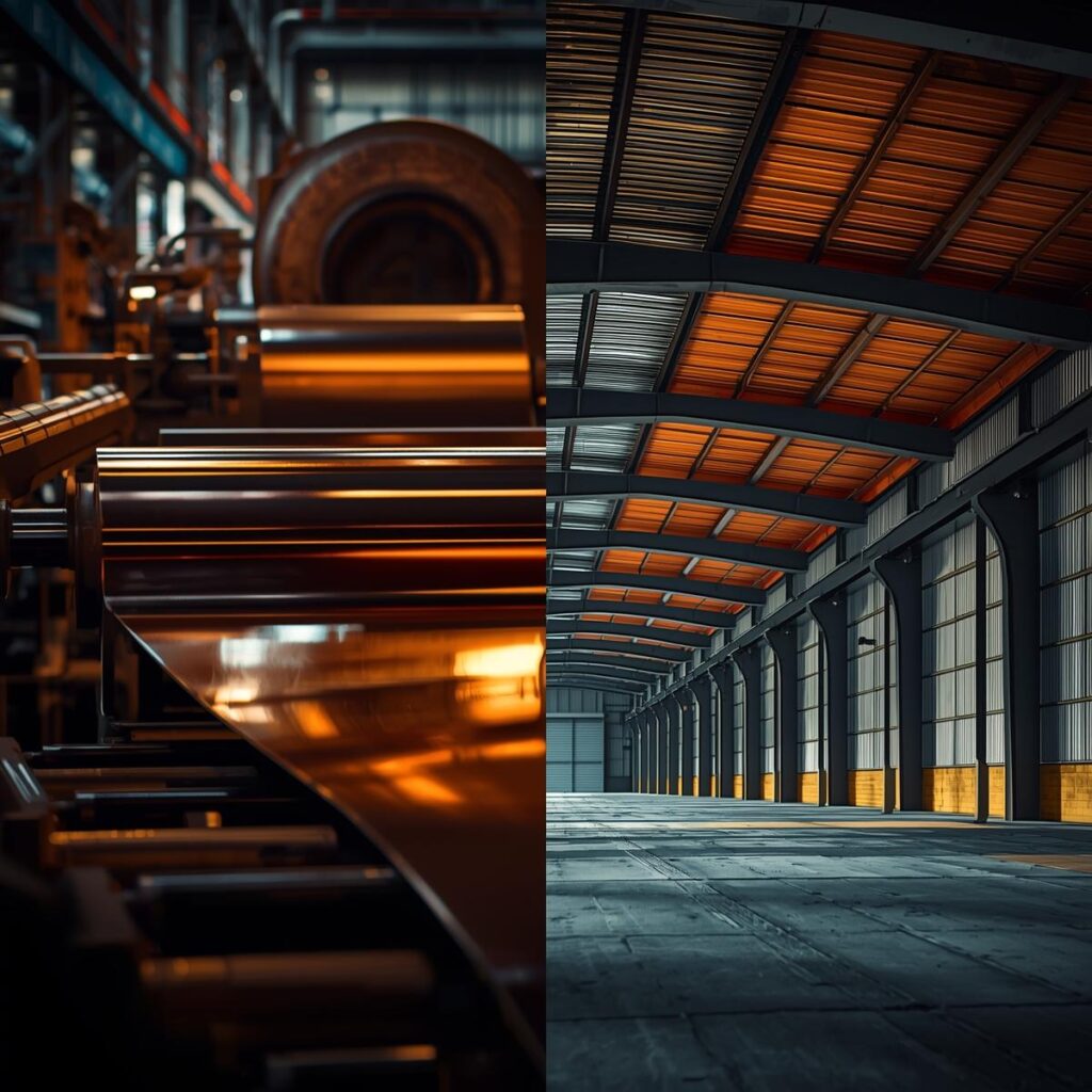 از تولید تا استفاده: نقش ورق های فلزی و پروفیل در پروژه‌های صنعتی و عمرانی